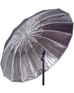 CowboyStudio Professional Strobe Speedlight Flash Reflector Silver Black Reflective Parabolic Umbrella, 57 inch